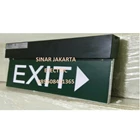 Exit Box Gantung hijau putih 1