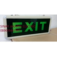 Lampu Emergency  Exit Gantung LED Kaca