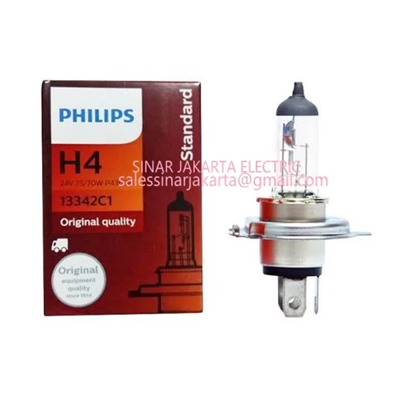 Lampu Halogen Mobill Philips H4 12V 100/90W